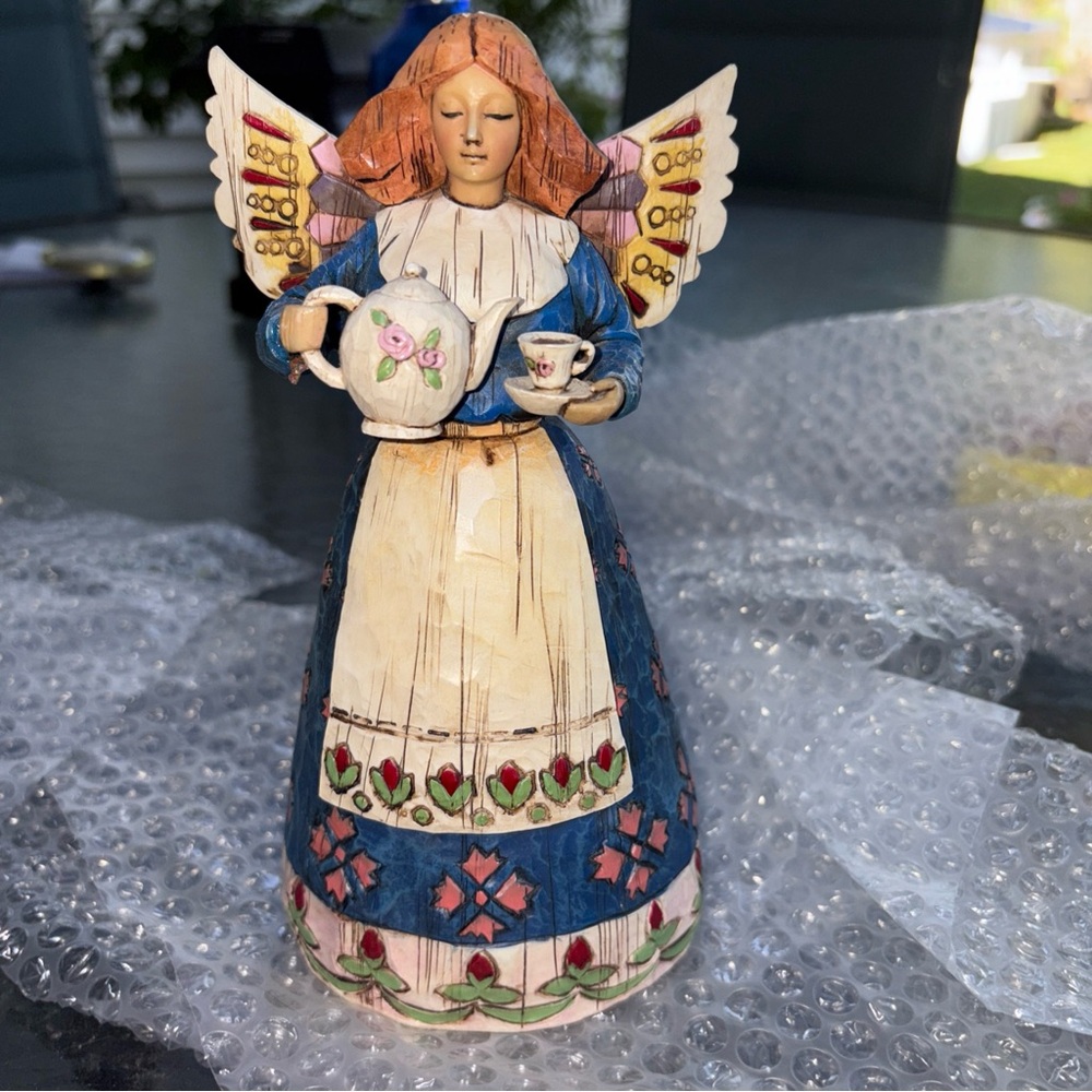 Vintage Jim Shore 2002 Angel Of Hospitality From Heartwood Creek by Enesco
